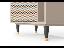 Aparador - 96х110х41 cm - BS6 - Bright Ripple, Latte