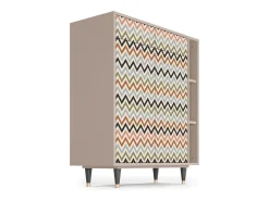 Aparador - 96х110х41 cm - BS6 - Bright Ripple, Latte