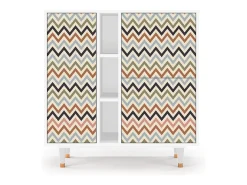 Aparador - 94х96х41 cm - BS5 - Bright Ripple, Blanco