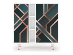 Aparador - 94х96х41 cm - BS5 - Bronze Crossroad, Blanco