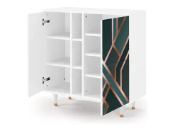 Aparador - 94х96х41 cm - BS5 - Bronze Crossroad, Blanco