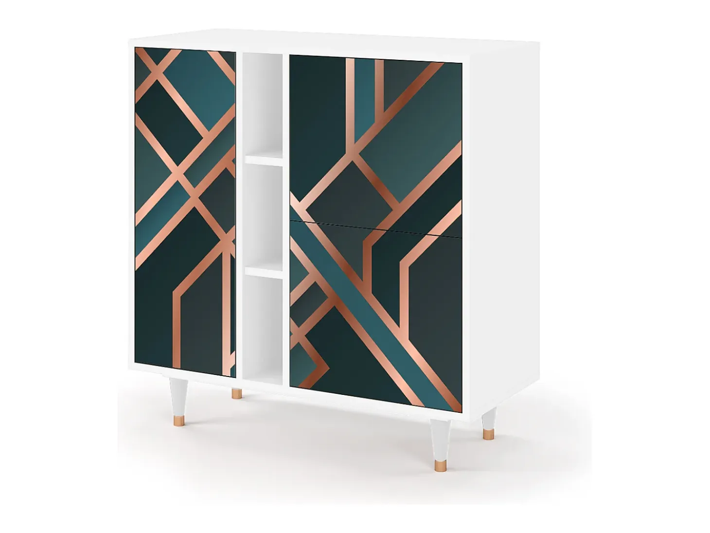 Aparador - 94х96х41 cm - BS5 - Bronze Crossroad, Blanco