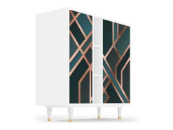 Aparador - 94х96х41 cm - BS5 - Bronze Crossroad, Blanco