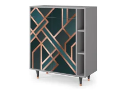 Aparador - 96х110х41 cm - BS6 - Bronze Crossroad, Gris