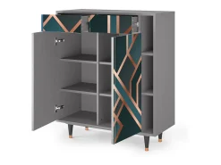 Aparador - 96х110х41 cm - BS6 - Bronze Crossroad, Gris