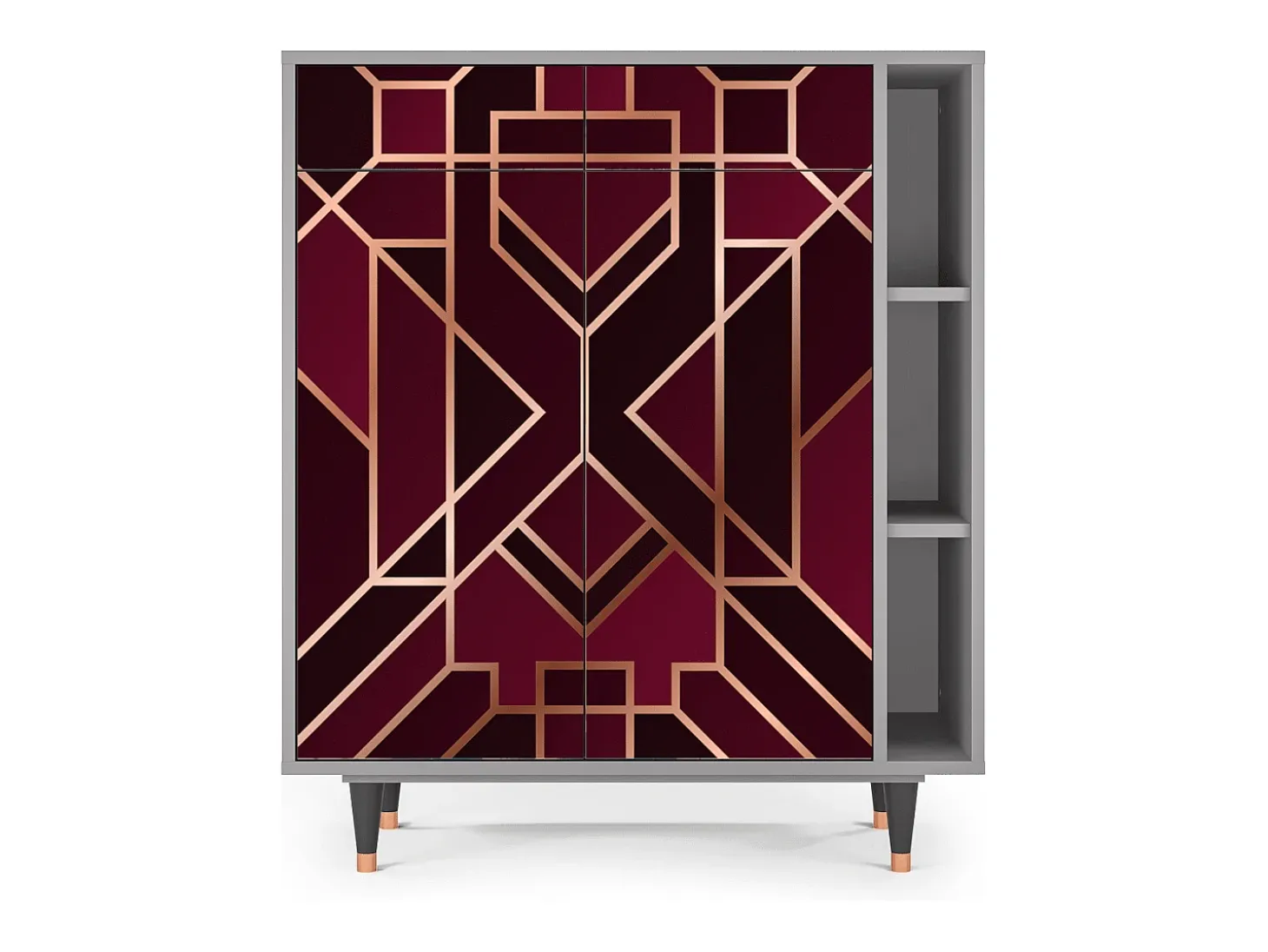 Aparador - 96х110х41 cm - BS6 - Burgundy Jewelery, Gris