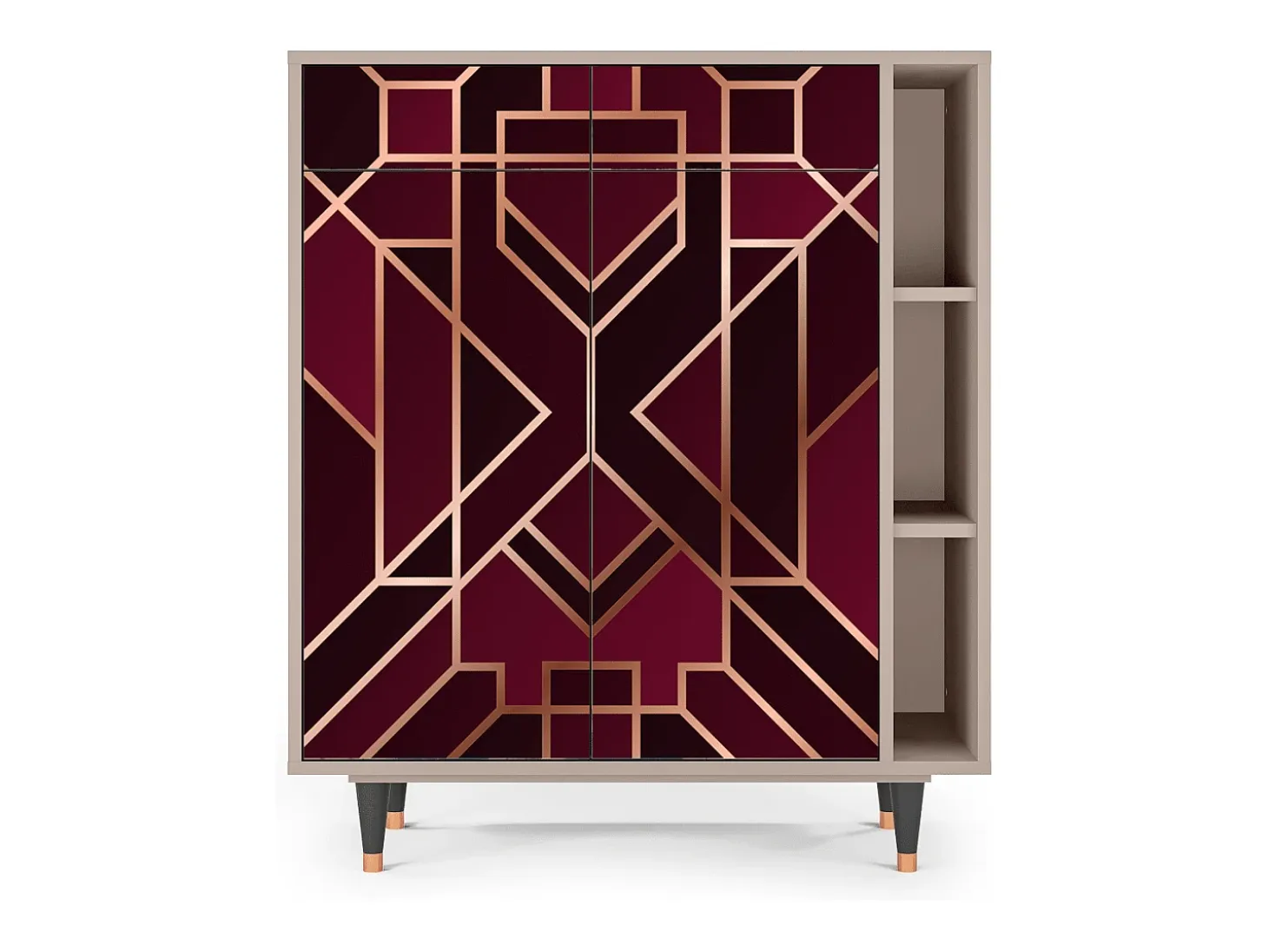 Aparador - 96х110х41 cm - BS6 - Burgundy Jewelery, Latte