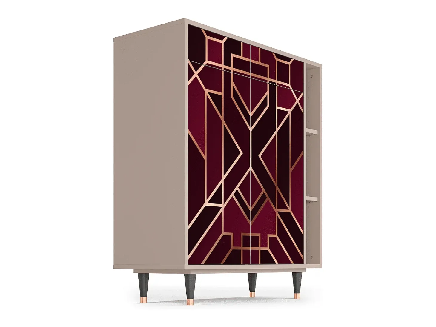 Aparador - 96х110х41 cm - BS6 - Burgundy Jewelery, Latte