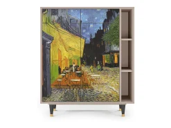 Aparador - 96х110х41 cm - BS6 - Café Terrace at Night, Latte