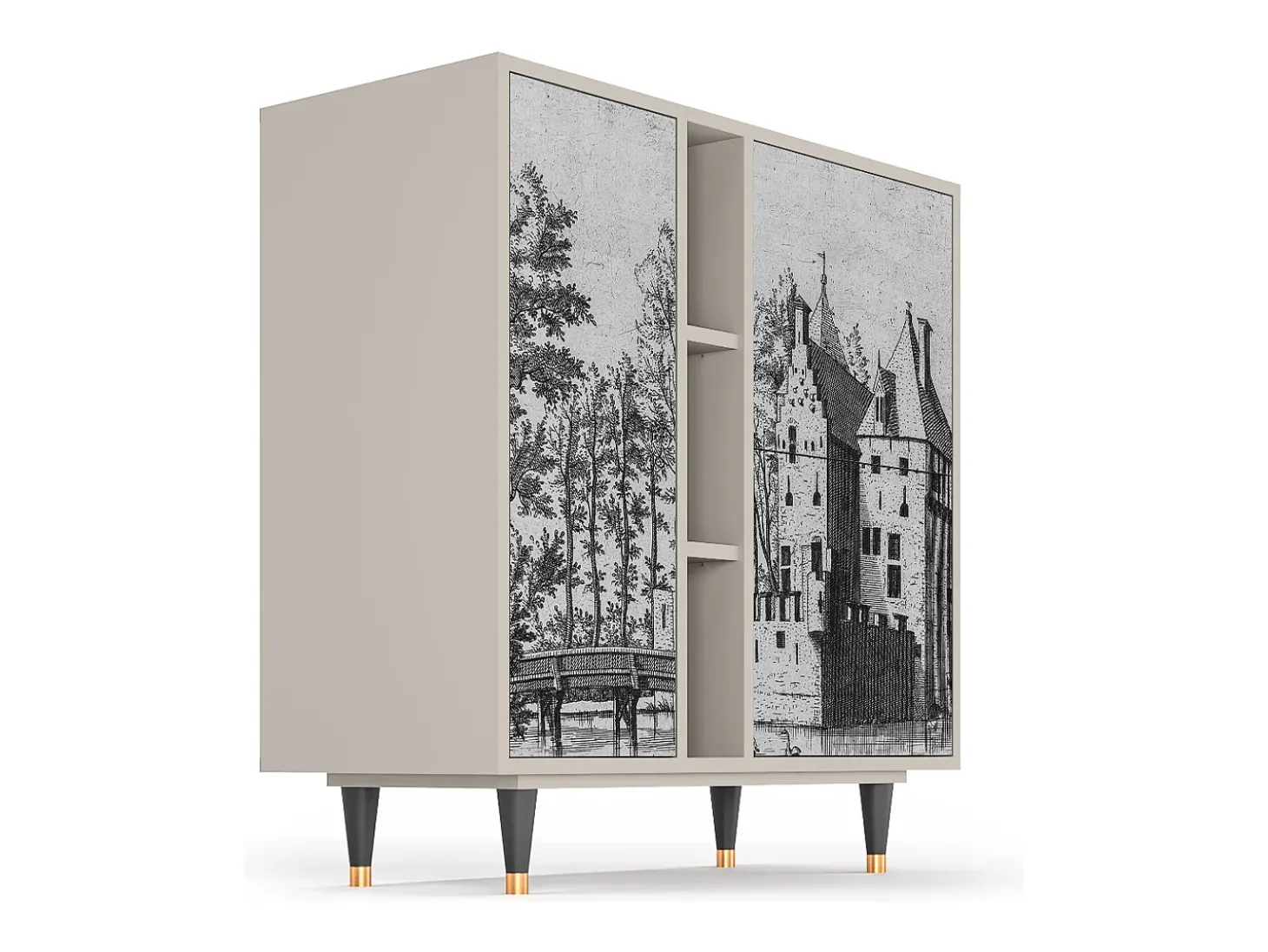 Aparador - 94х96х41 cm - BS5 - Castle by Breugel, Arena