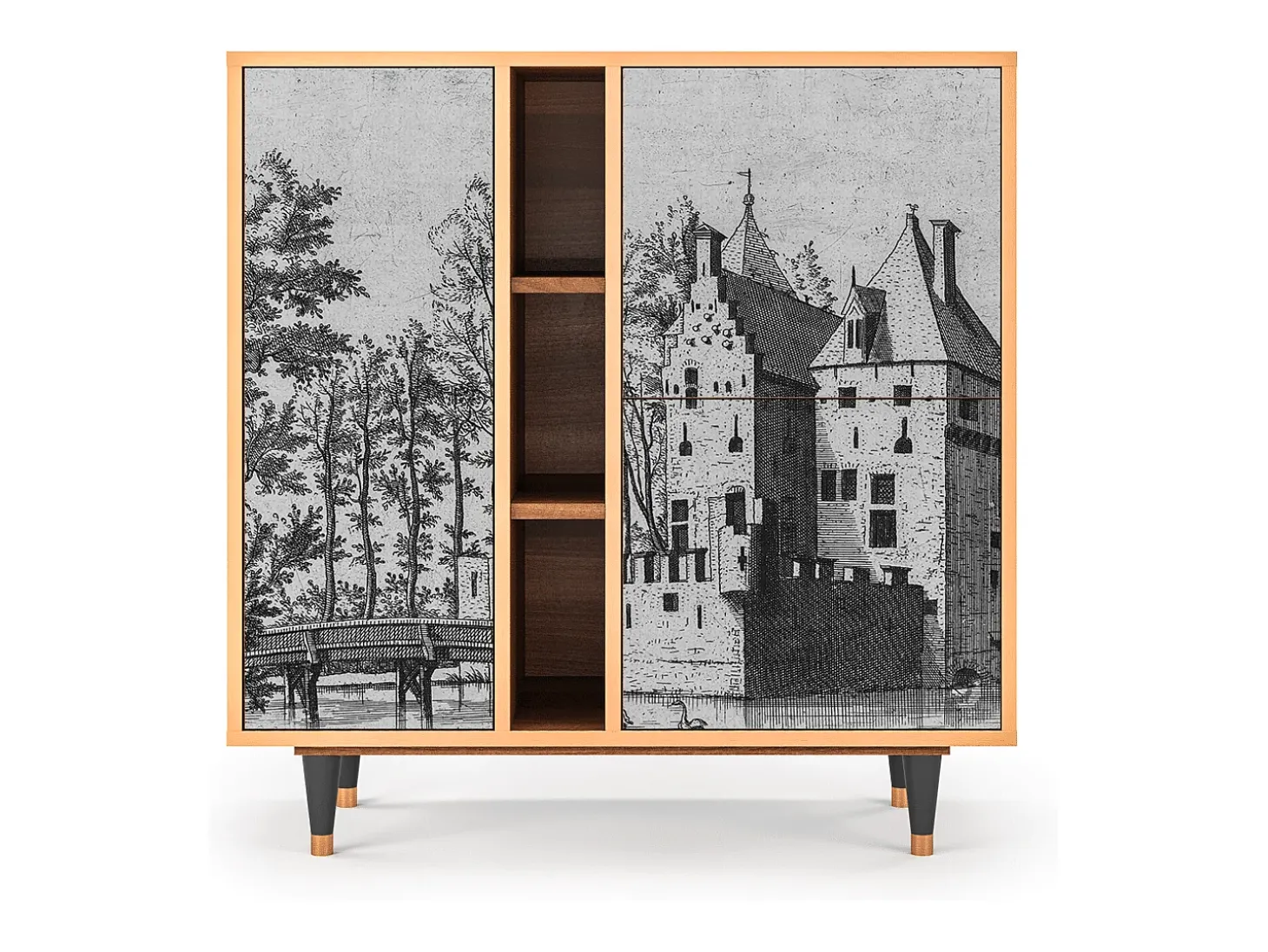 Aparador - 94х96х41 cm - BS5 - Castle by Breugel, Nogal