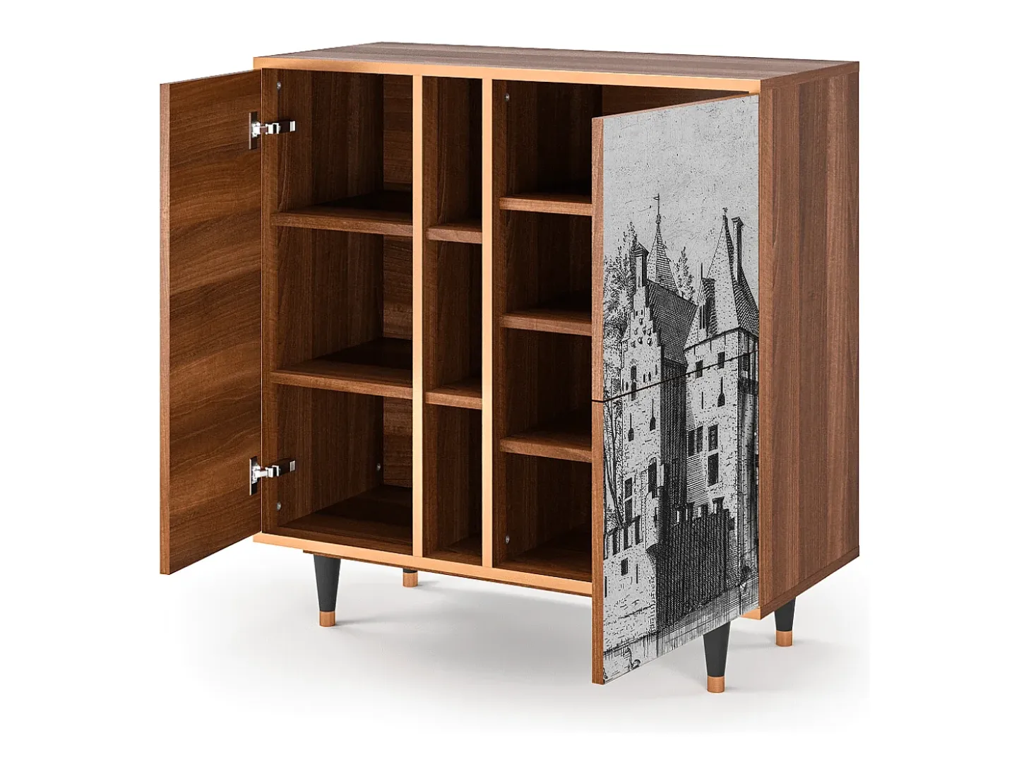 Aparador - 94х96х41 cm - BS5 - Castle by Breugel, Nogal