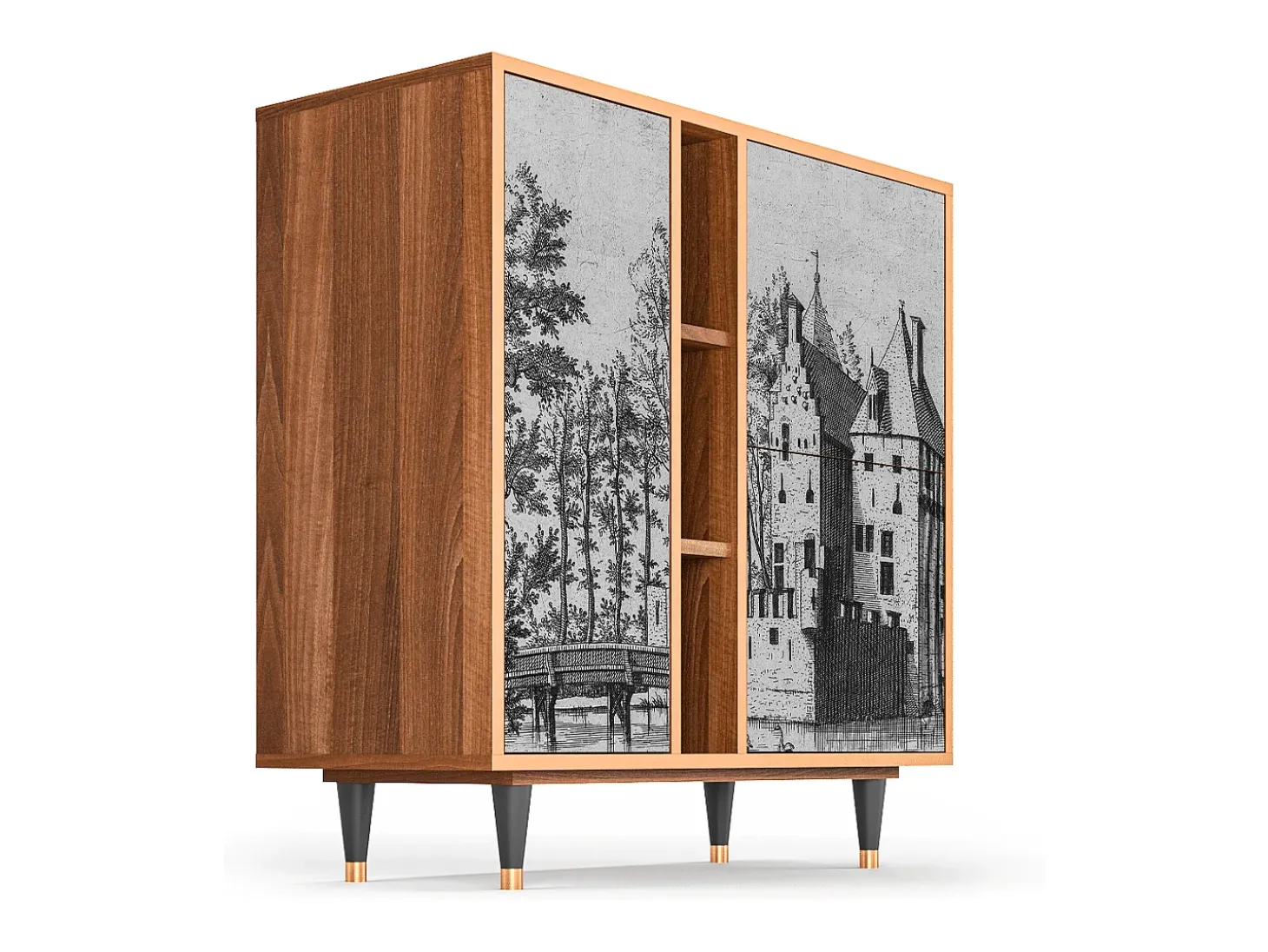 Aparador - 94х96х41 cm - BS5 - Castle by Breugel, Nogal