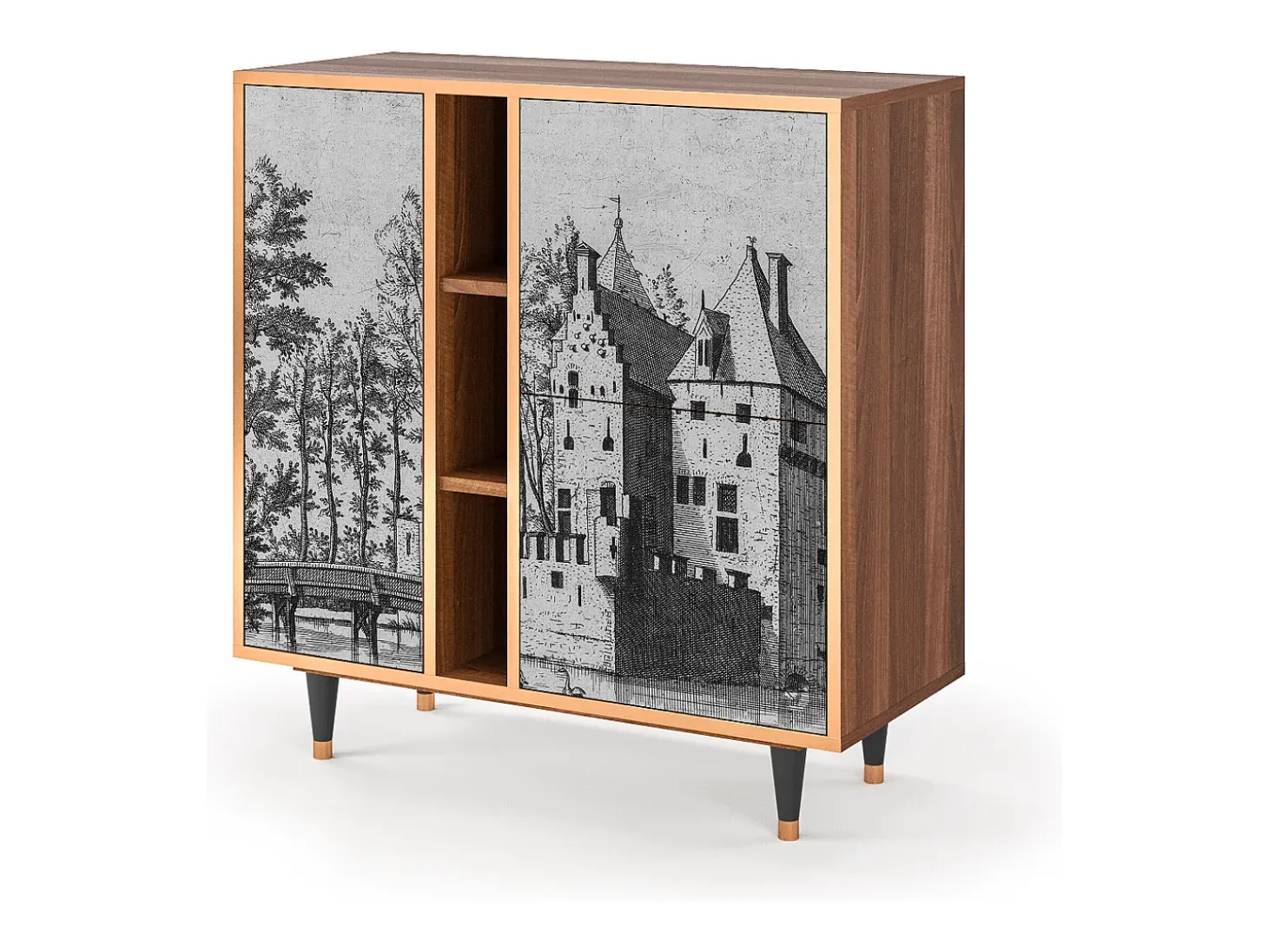 Aparador - 94х96х41 cm - BS5 - Castle by Breugel, Nogal
