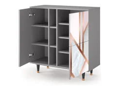 Aparador - 94х96х41 cm - BS5 - Champagne Story, Gris