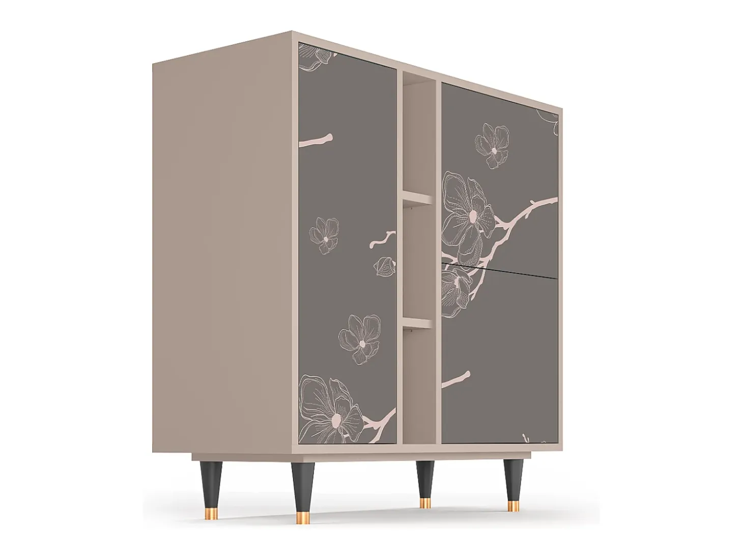 Aparador - 94х96х41 cm - BS5 - Cherry Blossom, Latte