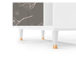 Aparador - 96х110х41 cm - BS6 - Cherry Blossom, Blanco