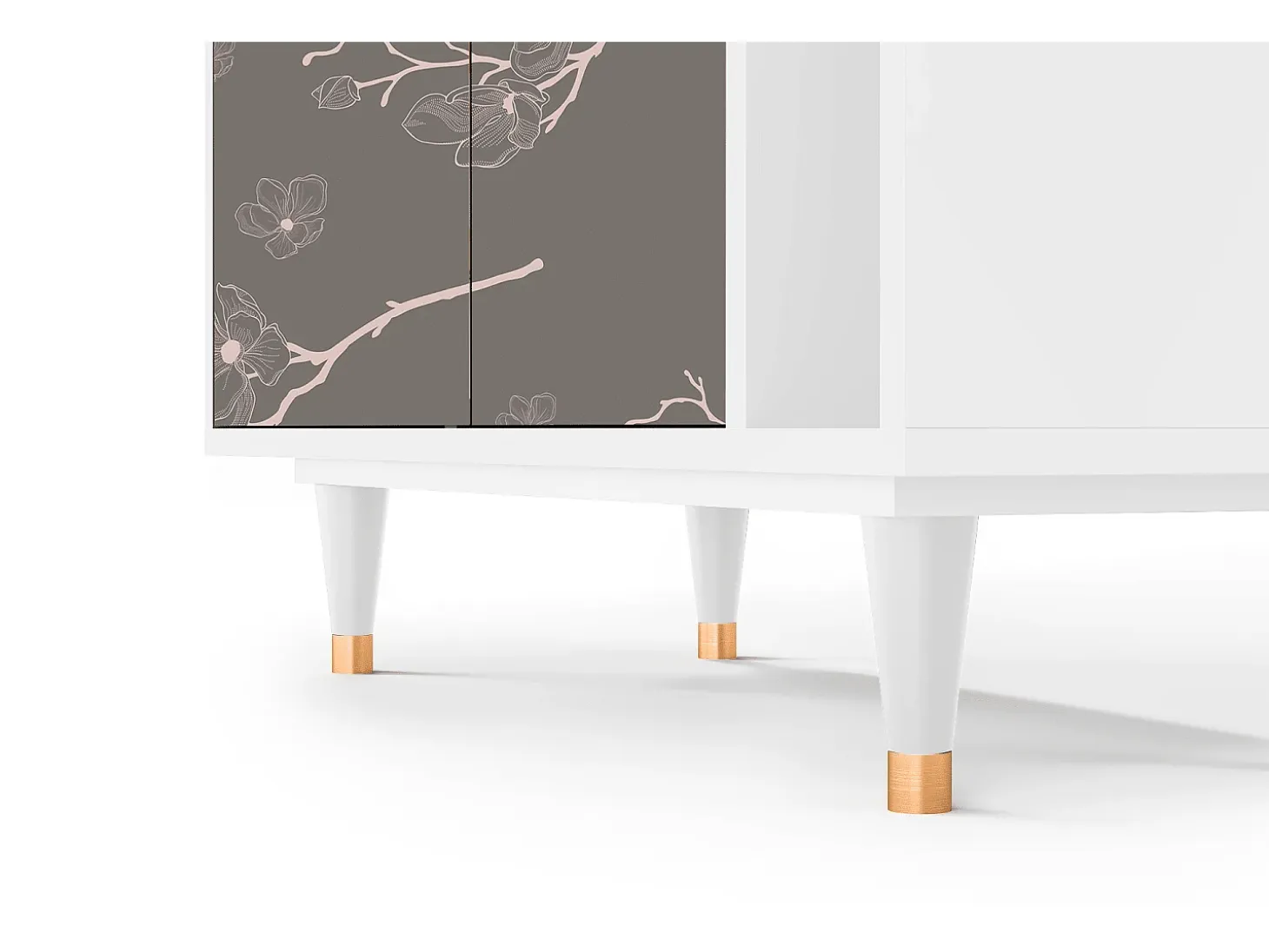 Aparador - 96х110х41 cm - BS6 - Cherry Blossom, Blanco