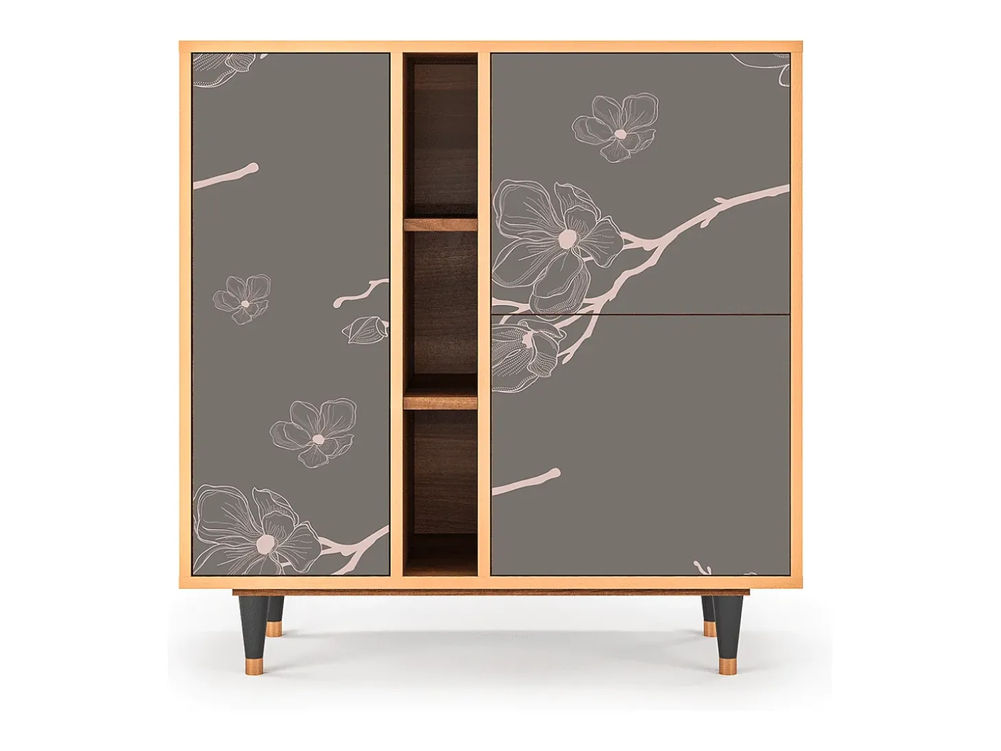 Aparador - 94х96х41 cm - BS5 - Cherry Blossom, Nogal