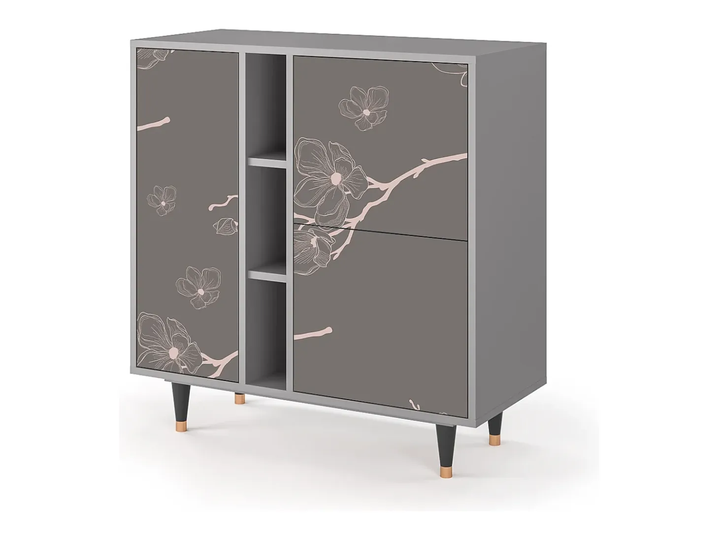 Aparador - 94х96х41 cm - BS5 - Cherry Blossom, Gris