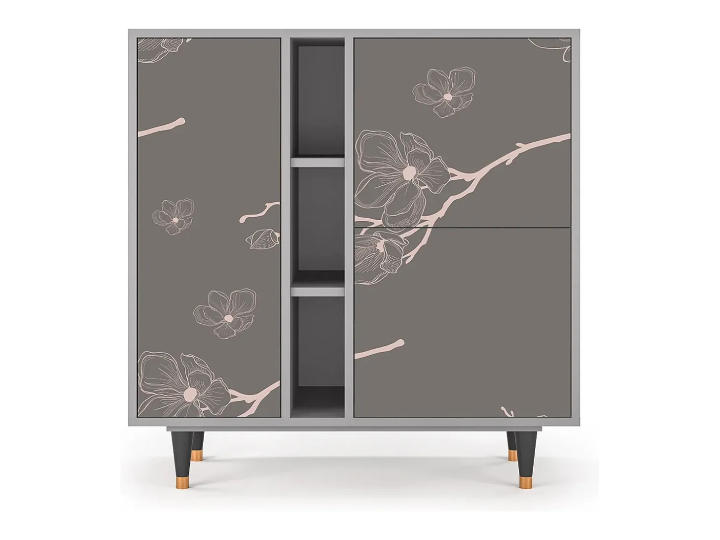 Aparador - 94х96х41 cm - BS5 - Cherry Blossom, Gris