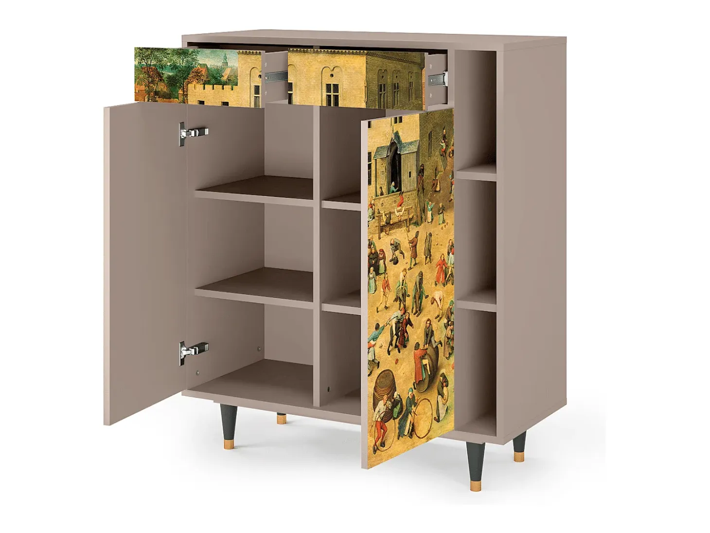 Aparador - 96х110х41 cm - BS6 - Children Games, Latte