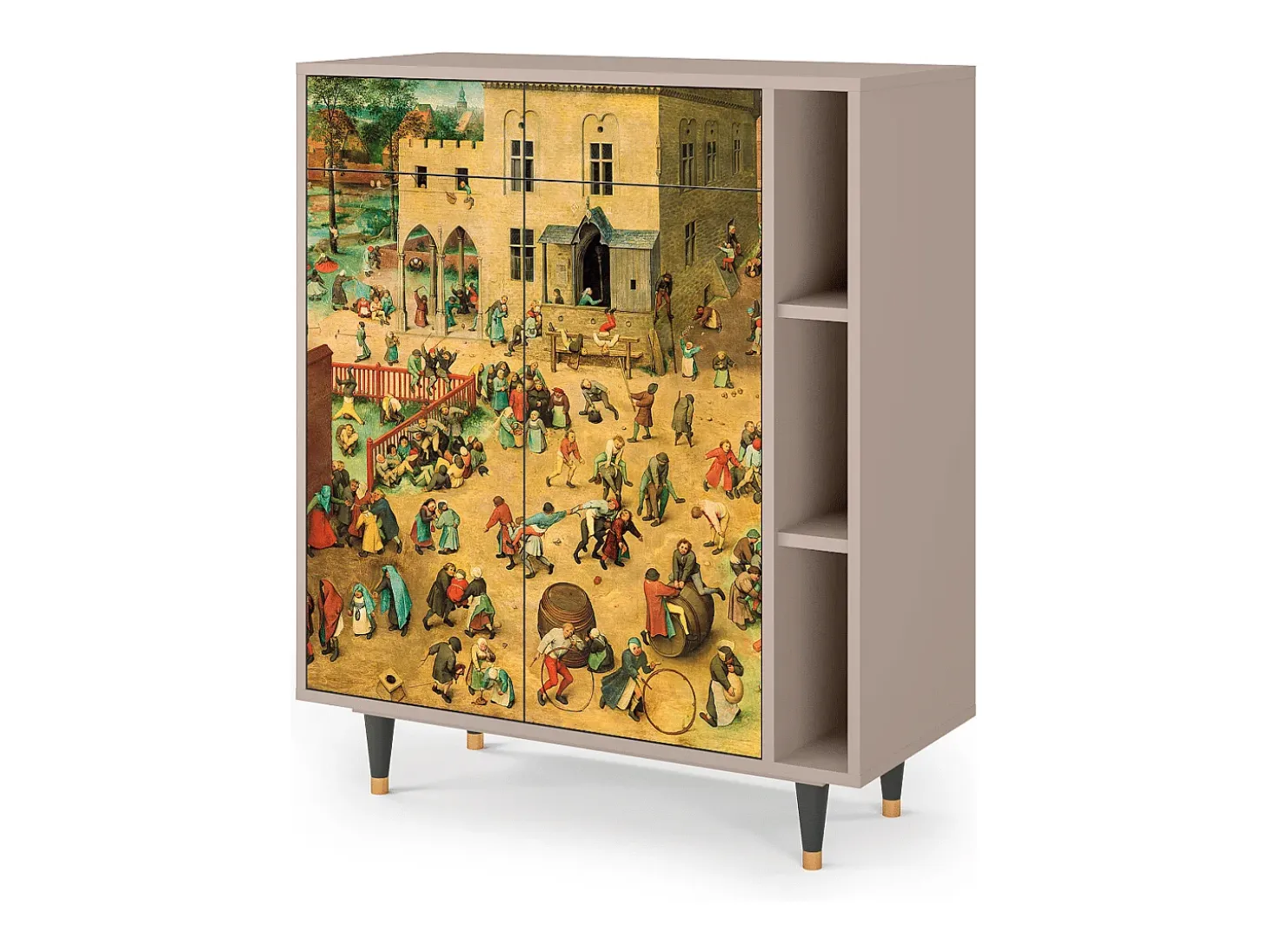 Aparador - 96х110х41 cm - BS6 - Children Games, Latte