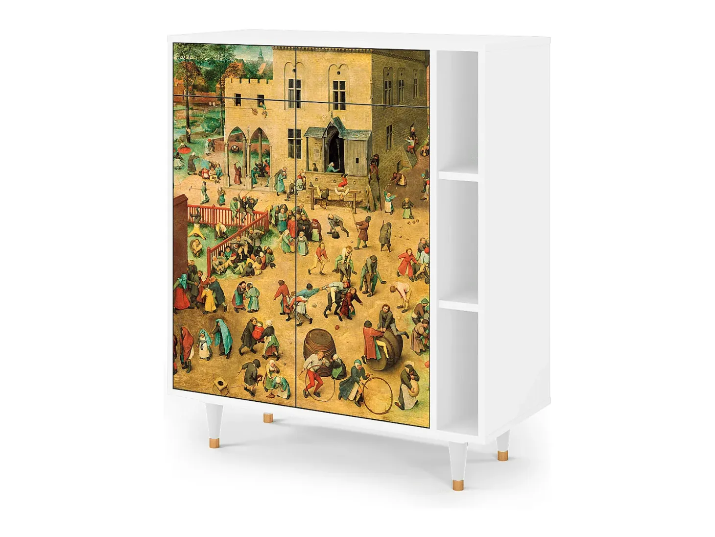 Aparador - 96х110х41 cm - BS6 - Children Games, Blanco