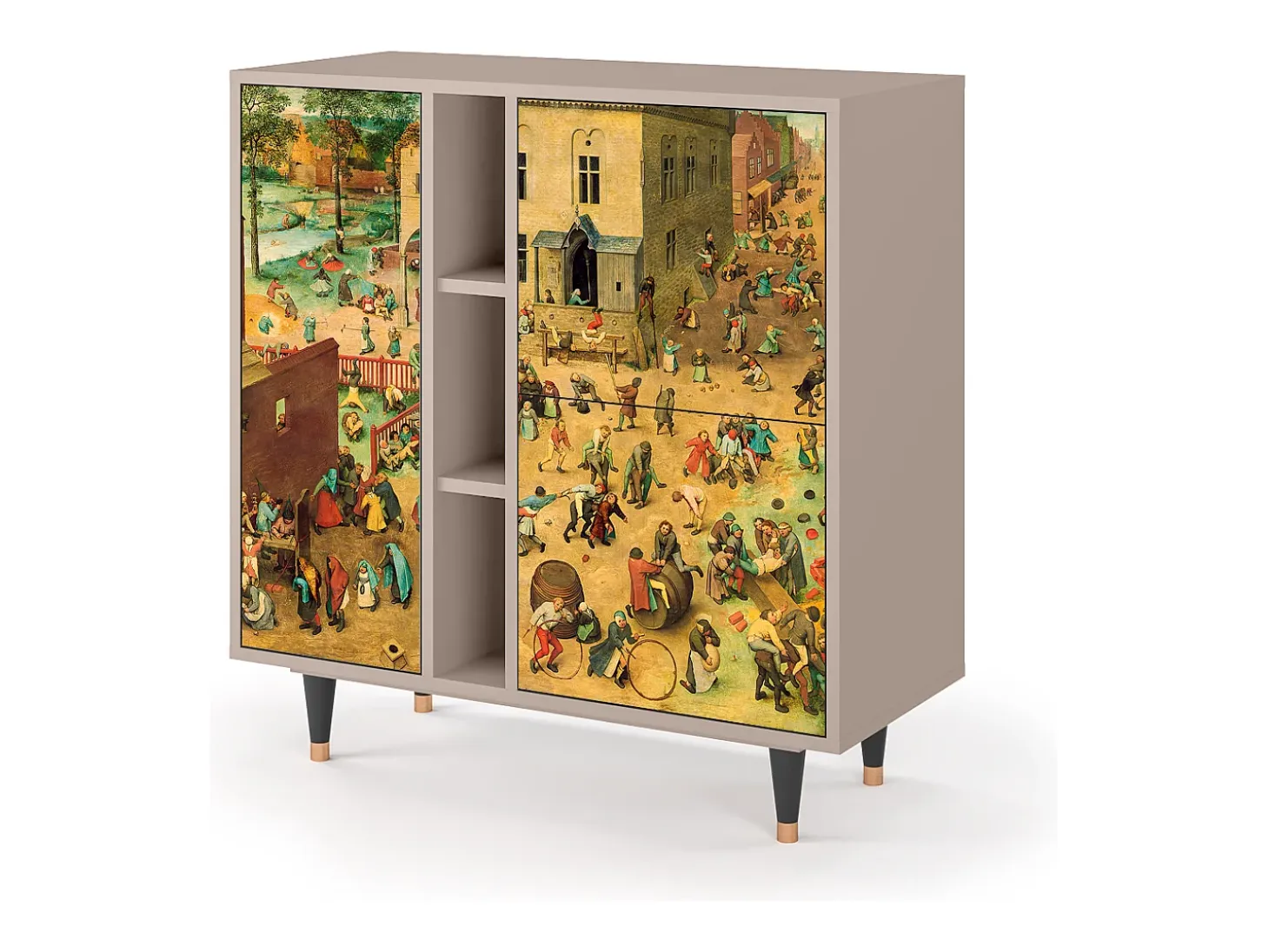 Aparador - 94х96х41 cm - BS5 - Children Games, Latte