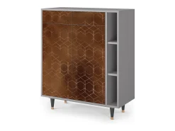 Aparador - 96х110х41 cm - BS6 - Chocolate Bar, Gris