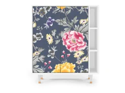 Aparador - 96х110х41 cm - BS6 - Dark Flower Bed, Blanco