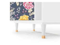 Aparador - 96х110х41 cm - BS6 - Dark Flower Bed, Blanco