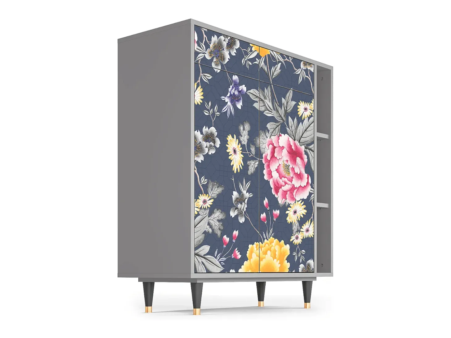 Aparador - 96х110х41 cm - BS6 - Dark Flower Bed, Gris