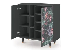 Aparador - 94х96х41 cm - BS5 - Dark Peonies, Antracita