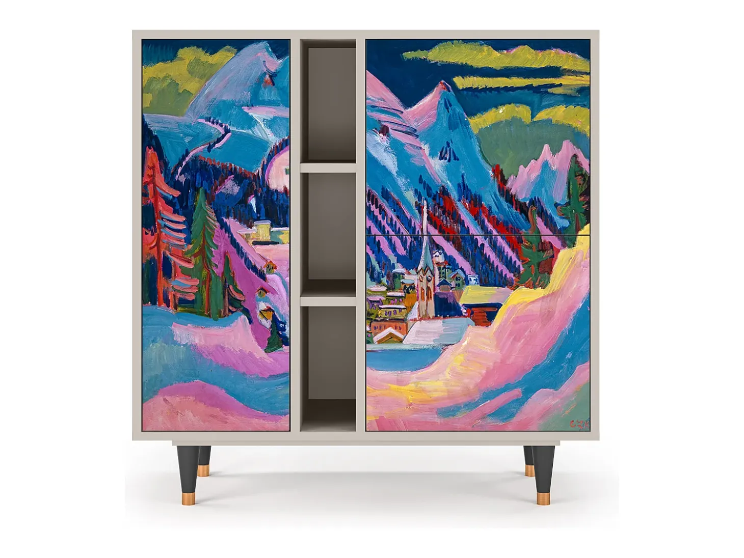 Aparador - 94х96х41 cm - BS5 - Davos Winter, Arena