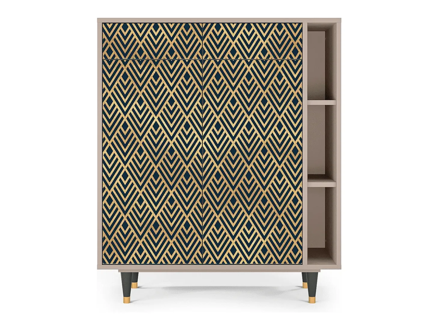 Aparador - 96х110х41 cm - BS6 - Egypt Triangles, Latte