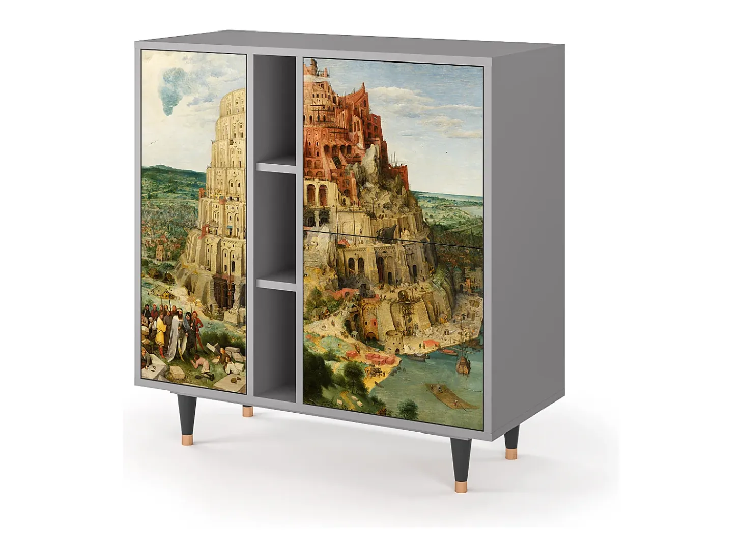 Aparador - 94х96х41 cm - BS5 - Elder The Tower, Gris