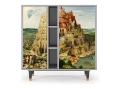 Aparador - 94х96х41 cm - BS5 - Elder The Tower, Gris