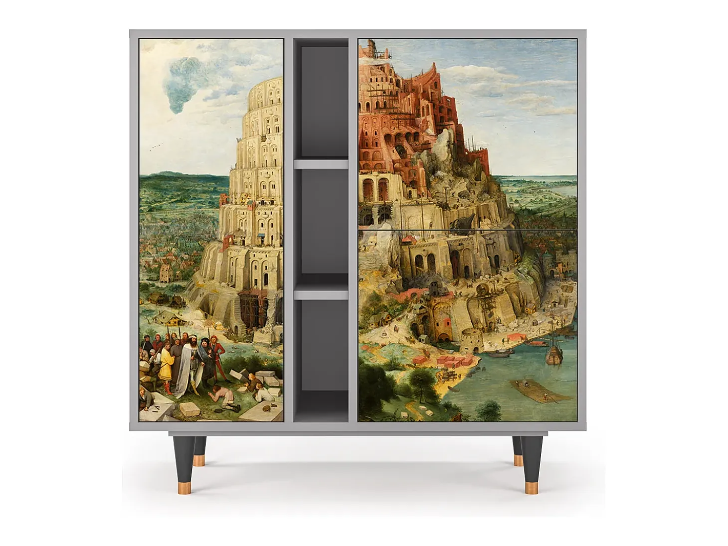 Aparador - 94х96х41 cm - BS5 - Elder The Tower, Gris