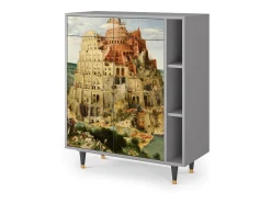 Aparador - 96х110х41 cm - BS6 - Elder The Tower, Gris