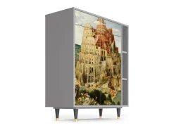 Aparador - 96х110х41 cm - BS6 - Elder The Tower, Gris
