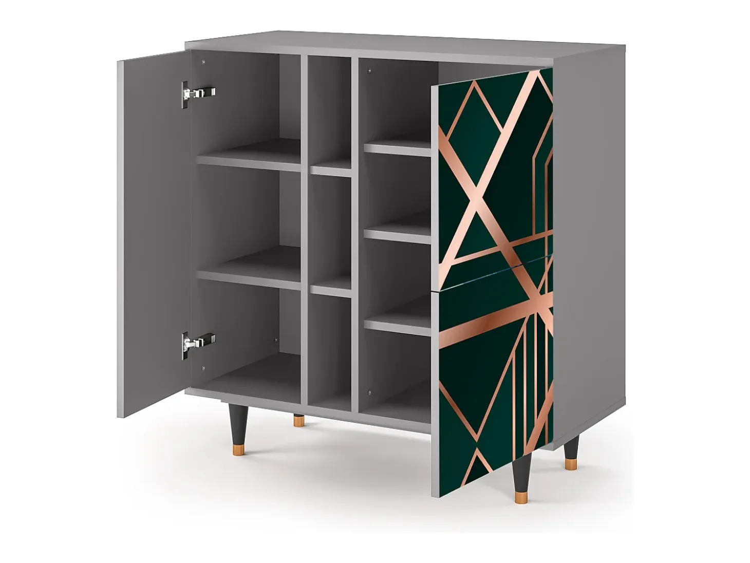 Aparador - 94х96х41 cm - BS5 - Emerald Gatsby, Gris