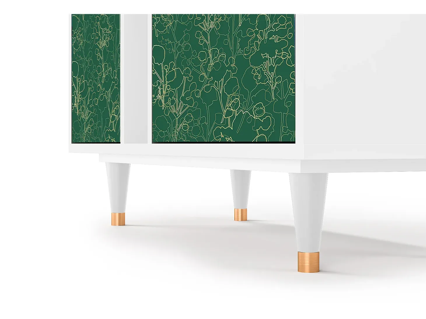 Aparador - 94х96х41 cm - BS5 - Emerald Forest, Blanco
