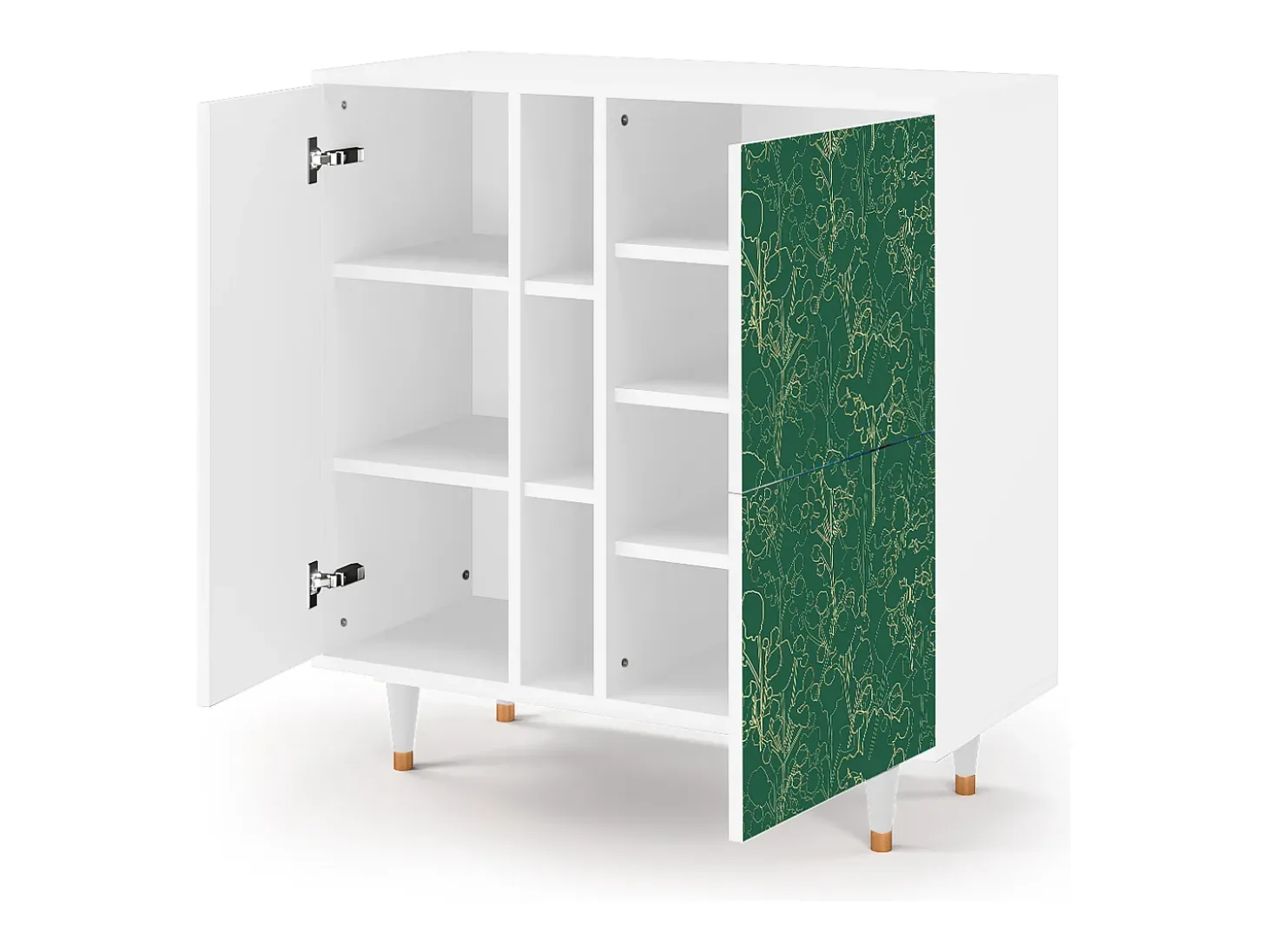 Aparador - 94х96х41 cm - BS5 - Emerald Forest, Blanco