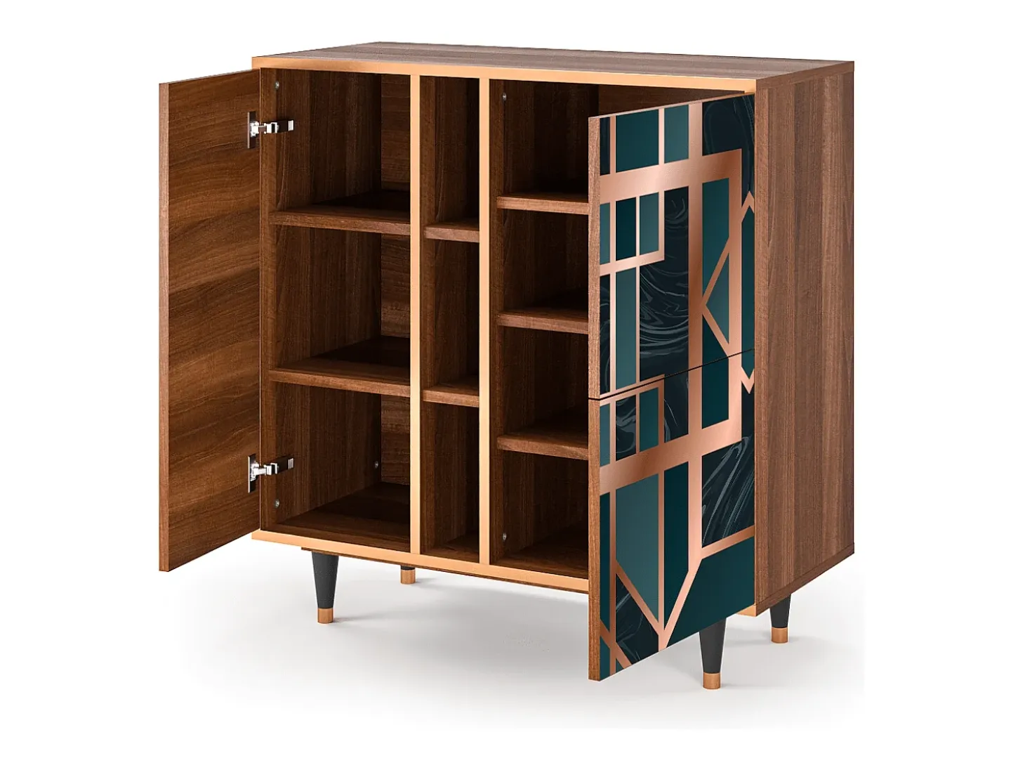 Aparador - 94х96х41 cm - BS5 - Emerald Metro, Nogal