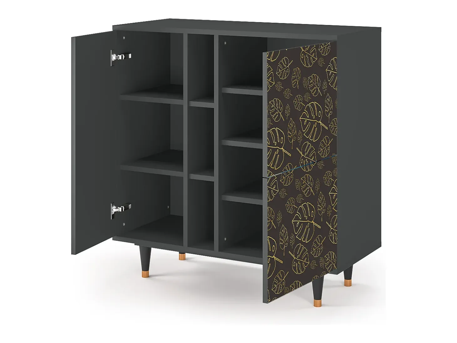 Aparador - 94х96х41 cm - BS5 - Fall Of The Leaves, Antracita