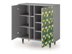 Aparador - 94х96х41 cm - BS5 - Gingko leaves, Gris