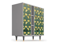 Aparador - 94х96х41 cm - BS5 - Gingko leaves, Gris