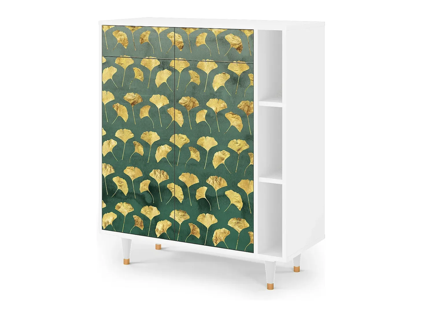 Aparador - 96х110х41 cm - BS6 - Gingko leaves, Blanco