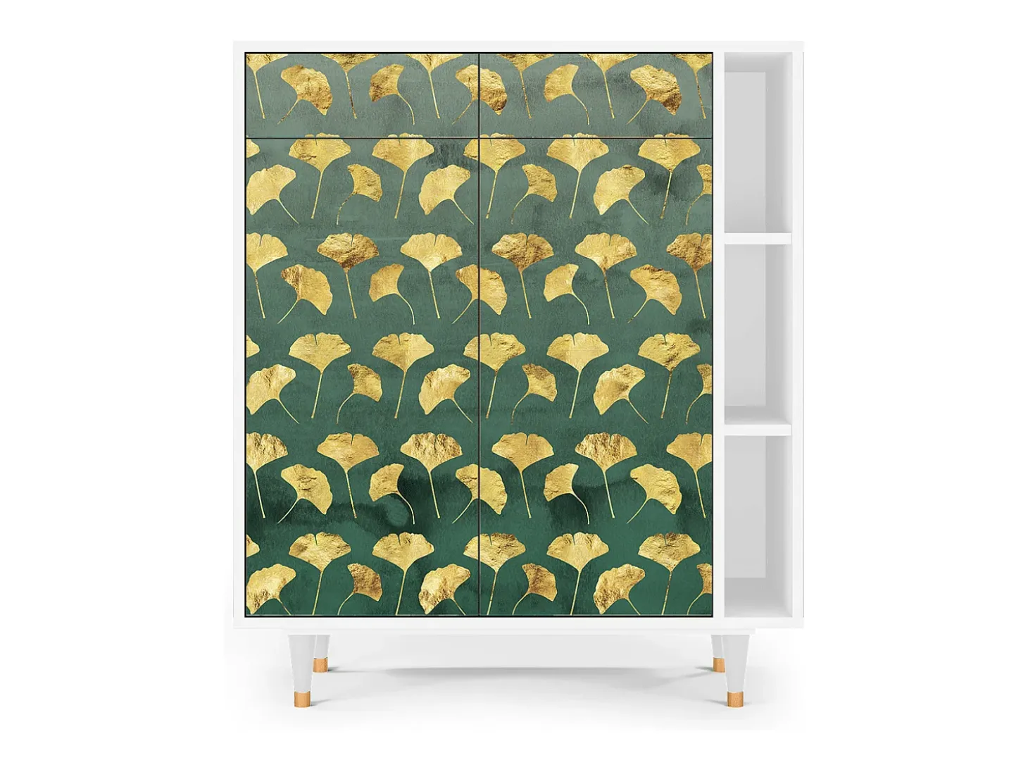 Aparador - 96х110х41 cm - BS6 - Gingko leaves, Blanco